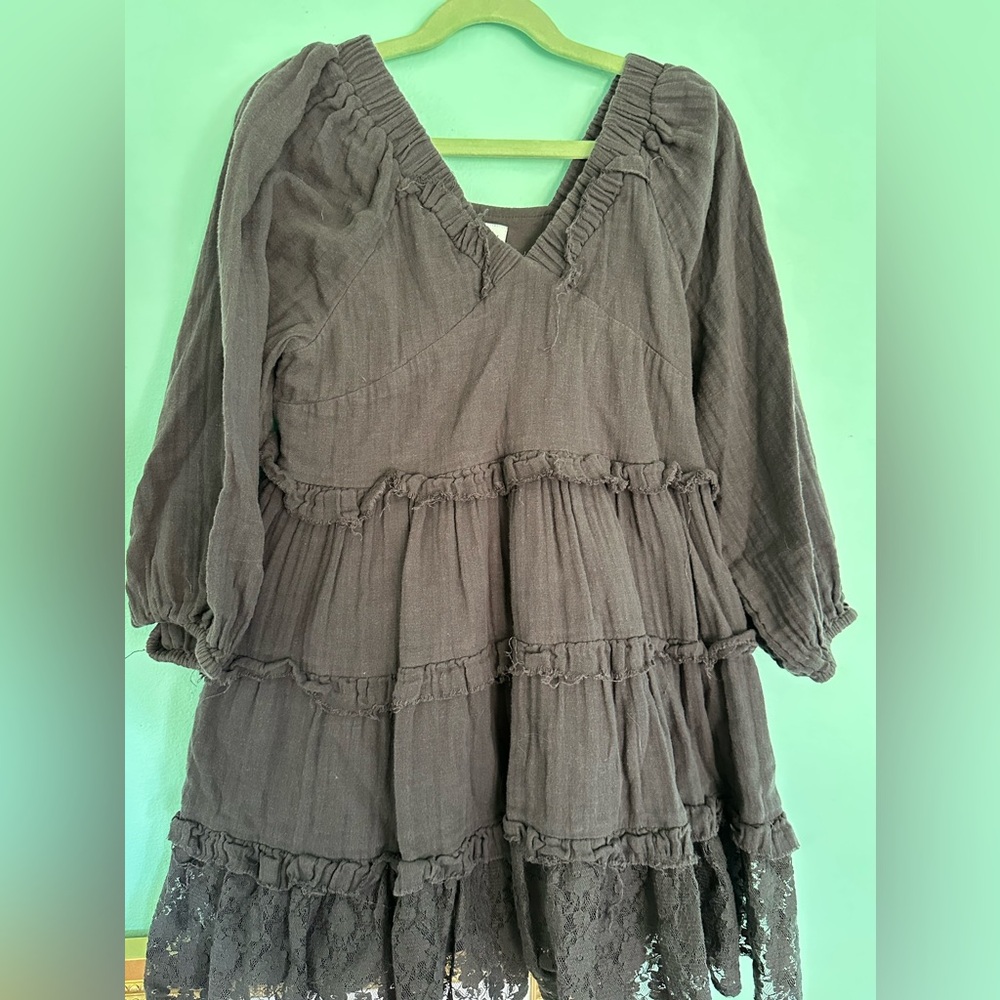 Zara Girls Dress charcoal gray size 9